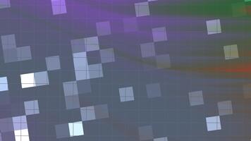 resumos rodopio piscar quadrado, abstrato digital movimento gráfico com geométrico formas e animado fundo visuais, realeza livre estoque. video