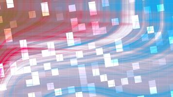 Abstracts Twirl Blink Square, Abstract flowing background with squares and dynamic colorful lines for creative designs, Stock royalty free . video