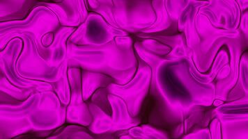 abstracts plastica, astratto fluente liquido sfondo nel vivace rosa con dinamico movimento e fluido modelli, azione regalità. video