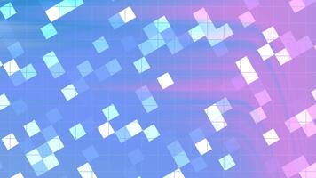 Abstracts Twirl Blink Square, Abstract animated background with geometric shapes in blue and pink color scheme for modern designs, Stock royalty. video