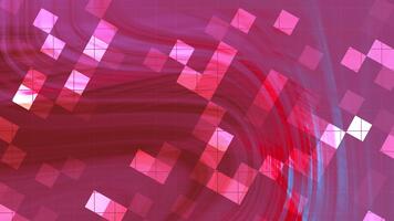 abstracts snurra blinka fyrkant, abstrakt animerad bakgrund med strömmande former och geometrisk element i vibrerande färger, stock royalty fri . video