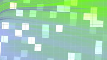 resúmenes giro parpadeo cuadrado, resumen verde y azul digital antecedentes con blanco cuadrícula y cuadrícula líneas fluido despacio, valores realeza gratis . video