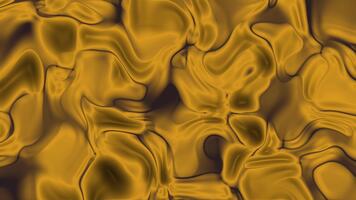 Abstracts Plastic, Abstract golden liquid flowing seamless loop animation creating dynamic background visuals, Stock royalty free . video