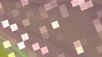 abstracts volteggiare batter quadrato, astratto geometrico animazione con mutevole diamante forme e un' colorato sfondo disegno, azione reali gratuito . video