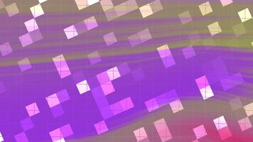 Abstracts Twirl Blink Square, Abstract animated background with colorful geometric shapes moving in a fluid motion, royalty free stock. video