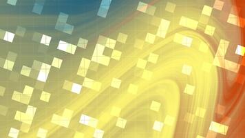 Abstracts Twirl Blink Square, Abstract motion background with dynamic grid of squares and flowing color palette, royalty free stock. video