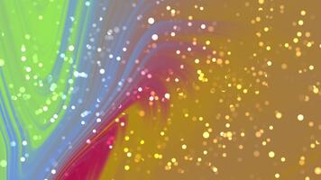 Abstracts Twirl Particles, Abstract swirling colorful background animation with bokeh light particles for artistic visuals, Stock royalty. video