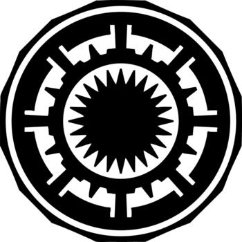 Circular Abstract Technical Symbol Icon Graphic Design vector