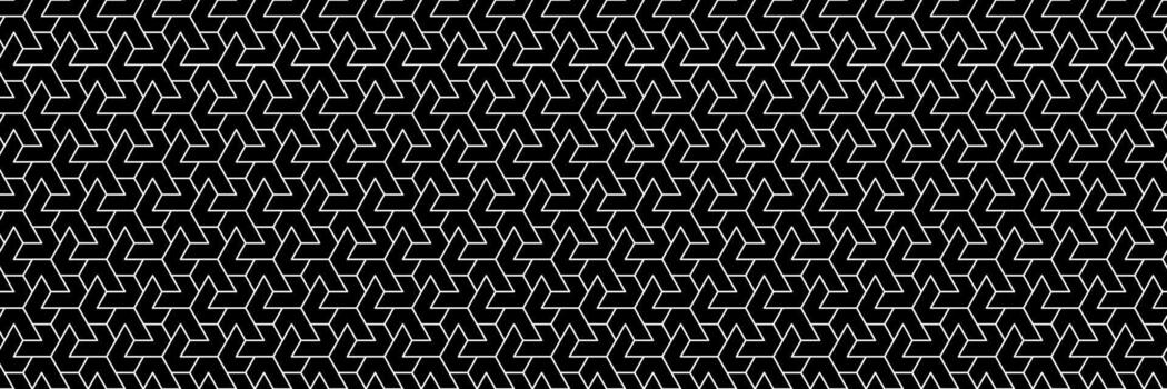 horizontal seamless geometric white line pattern for design and background vector