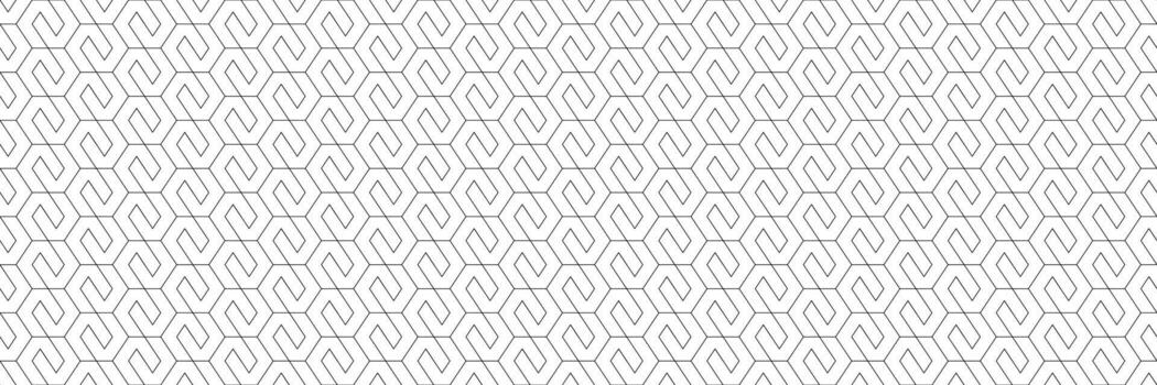 seamless geometric black line pattern for design and background vector