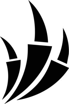 Dynamic Black Claw Marks on White Background. vector