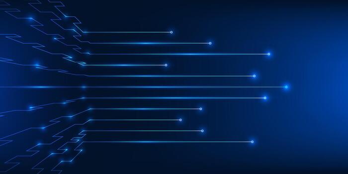 Circuit Technology Background, High Speed Data Flow, Digital Network Connectivity, Large Data Transmission, Information Stream, Futuristic Tech Concept, Network Infrastructure, Data Processing vector