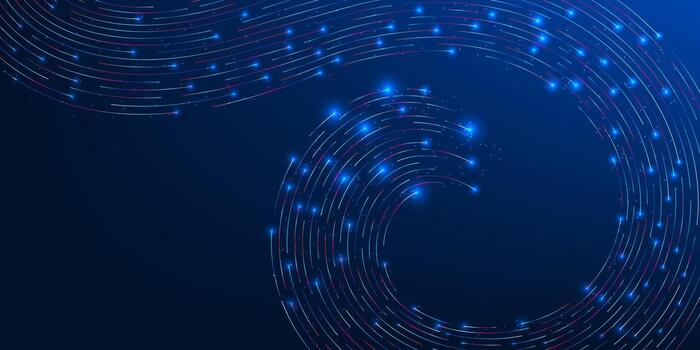 Big Data Flow Technology Background, High Speed Data Transmission, Spiral Wave Lines, Digital Network Connectivity, Information Stream, Internet Infrastructure, Data Processing, Futuristic Technology vector