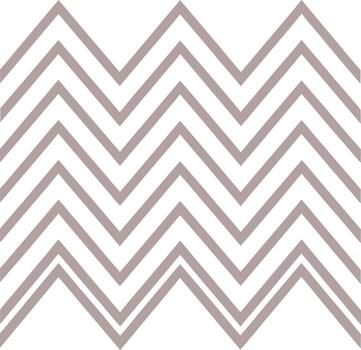 Taupe Zigzag Pattern on White Background lines geometric vector