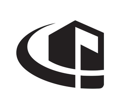 Advanced Minimal Digital Era Abstract Tech Silhouette Branding Design vector