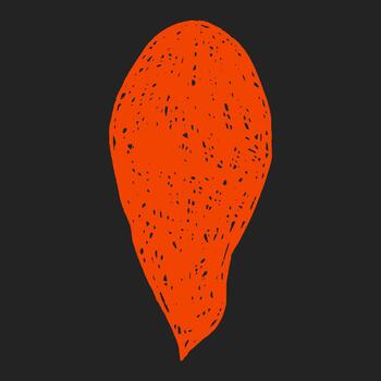 Crayon text box speech bubble with jagged edges. Sketch style lines, chalkboard surface for writing messages. vector