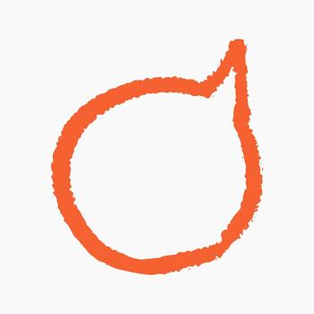 Crayon speech bubble with rough sketch strokes and hand drawn scribbles. Playful childlike texture, text box chalkboard space for messages. vector