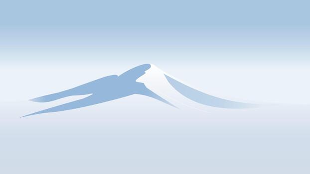 Minimal Snow Dune Landscape with Soft Arctic Gradient vector