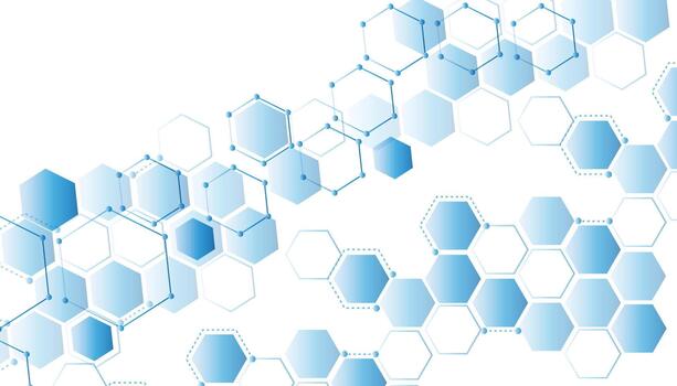 abstract geometric blue texture background blue hexagon background texture. vector