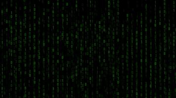 astratto binario codice Rete animazione nel movimento video