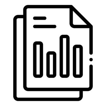 datos analítica reporte ilustración contorno icono vector