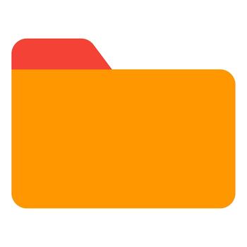 Icon of a Folder with Document Tab vector