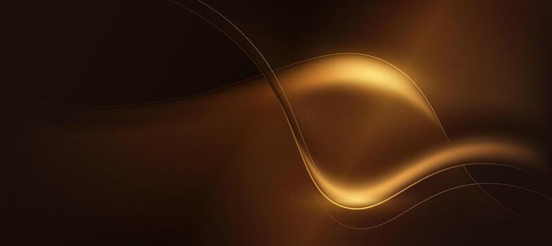 Luxury gold black curve background, abstract elegant background for branding presentations vector