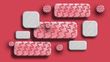 Soft rounded blocks with textured wavy patterns arrangement video