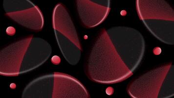 buio rosso biologico forme formatura morbido strutturato astratto modello con dolce illuminazione video