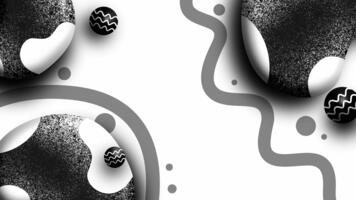 Minimal abstract monochrome shapes with gradient waves video