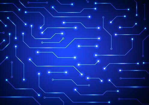 digital tecnología circuito antecedentes. futurista circuito tablero y red concepto. diseño para circuito líneas pastilla sistema datos ciber virtual y fondo. vector