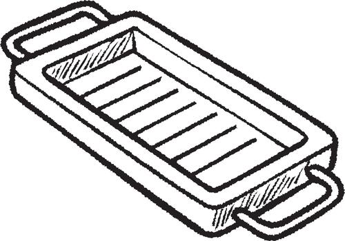 rectangular cocina rallador vector