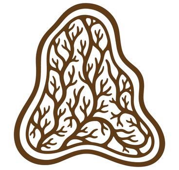 decorativo árbol ramas resumen diseño ilustración aislado en blanco antecedentes vector