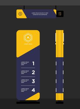 box signage for direction and navigation in commercial spaces vector
