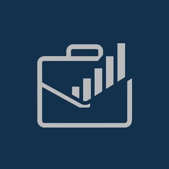 negocio analítica correo electrónico icono diseño datos gráfico con sobre símbolo correo electrónico márketing Estadísticas icono negocio reporte correo ilustración vector