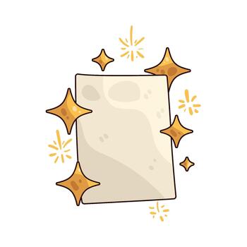 ilustración de brillante Nota papel vector