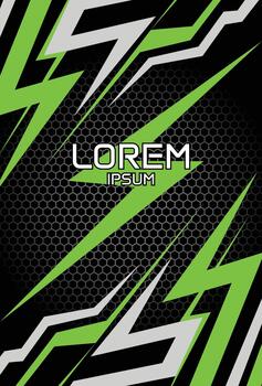 green abstract pattern for soccer jersey design sublimation printing vector