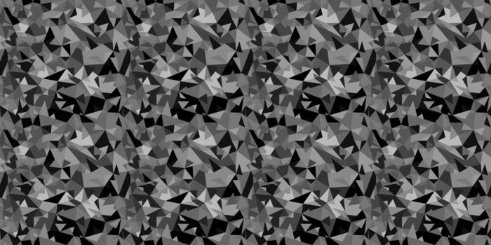 Geometric pattern of triangles creating a dense abstract monochrome mosaic vector