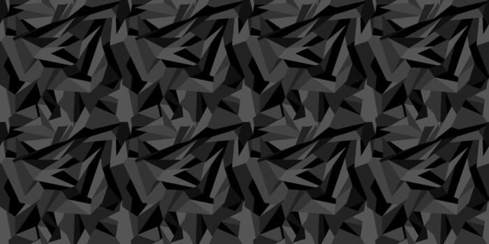 geométrico modelo de resumen agudo triangulos creando un monocromo camuflaje vector