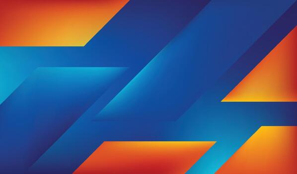 blue orange gradient and modern abstract background template design vector
