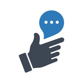 Chat message speech bubble icon. Text messaging bubble icon vector