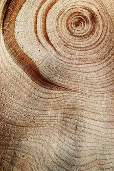 Wood annual rings texture natural background, waves shape of timber tree as minimal nature pattern. Cross-section of juniper. Wood aesthetic texture fon, environmental design, vertical photo