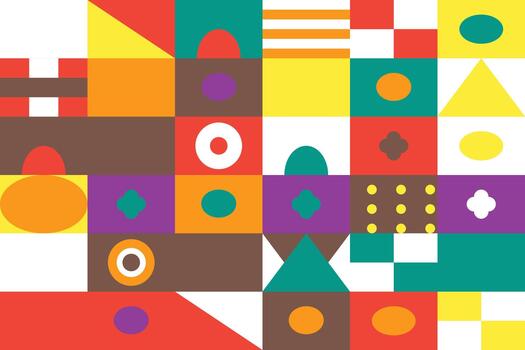 Colorful abstract geometric pattern background modern graphic design concept art vector