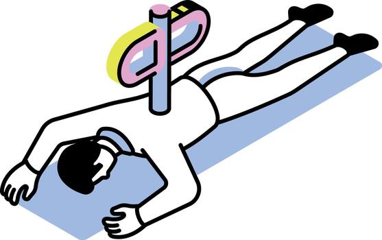 An isometric style icon representing exhausted vector