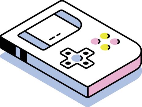 un isométrica estilo icono representando juego vector