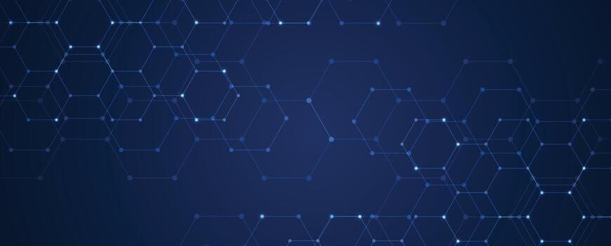 resumen azul antecedentes con hexagonal líneas vector