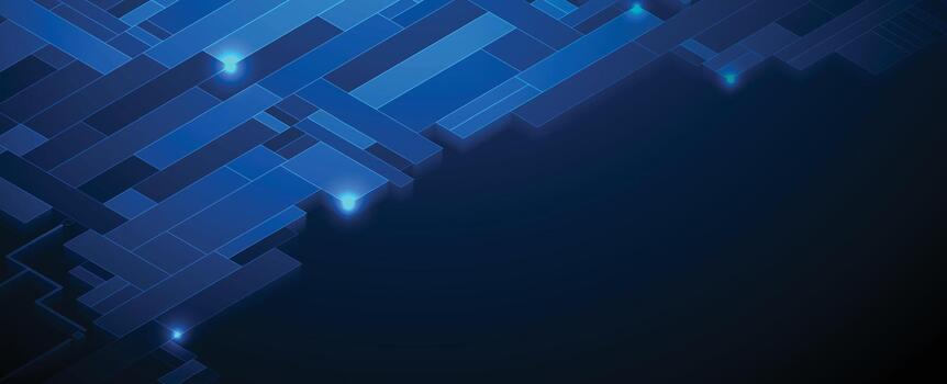 abstract blue background with squares and lines vector