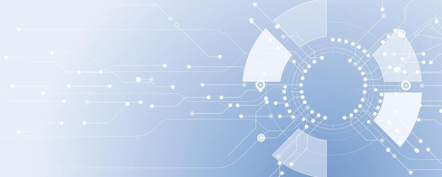 technology background with a circle and lines vector