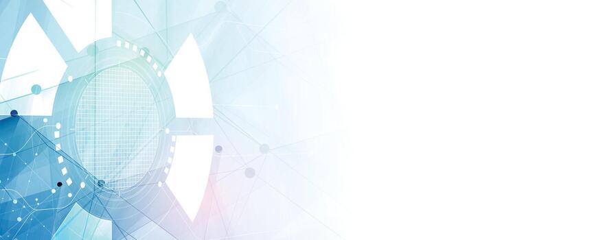 abstract tech background with blue and white lines vector