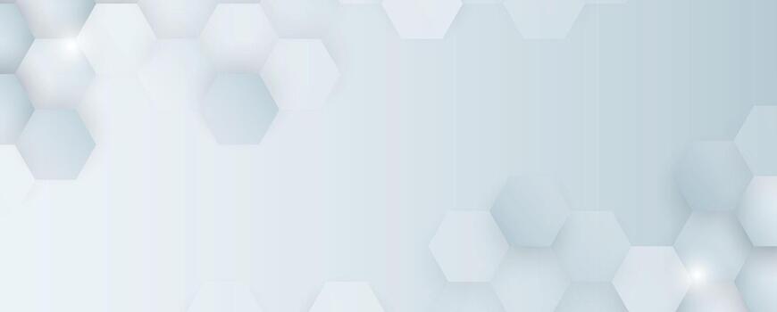 resumen hexágono antecedentes con blanco ligero vector